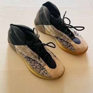 Yeezy Sneakers in Black, Cream, and Tan